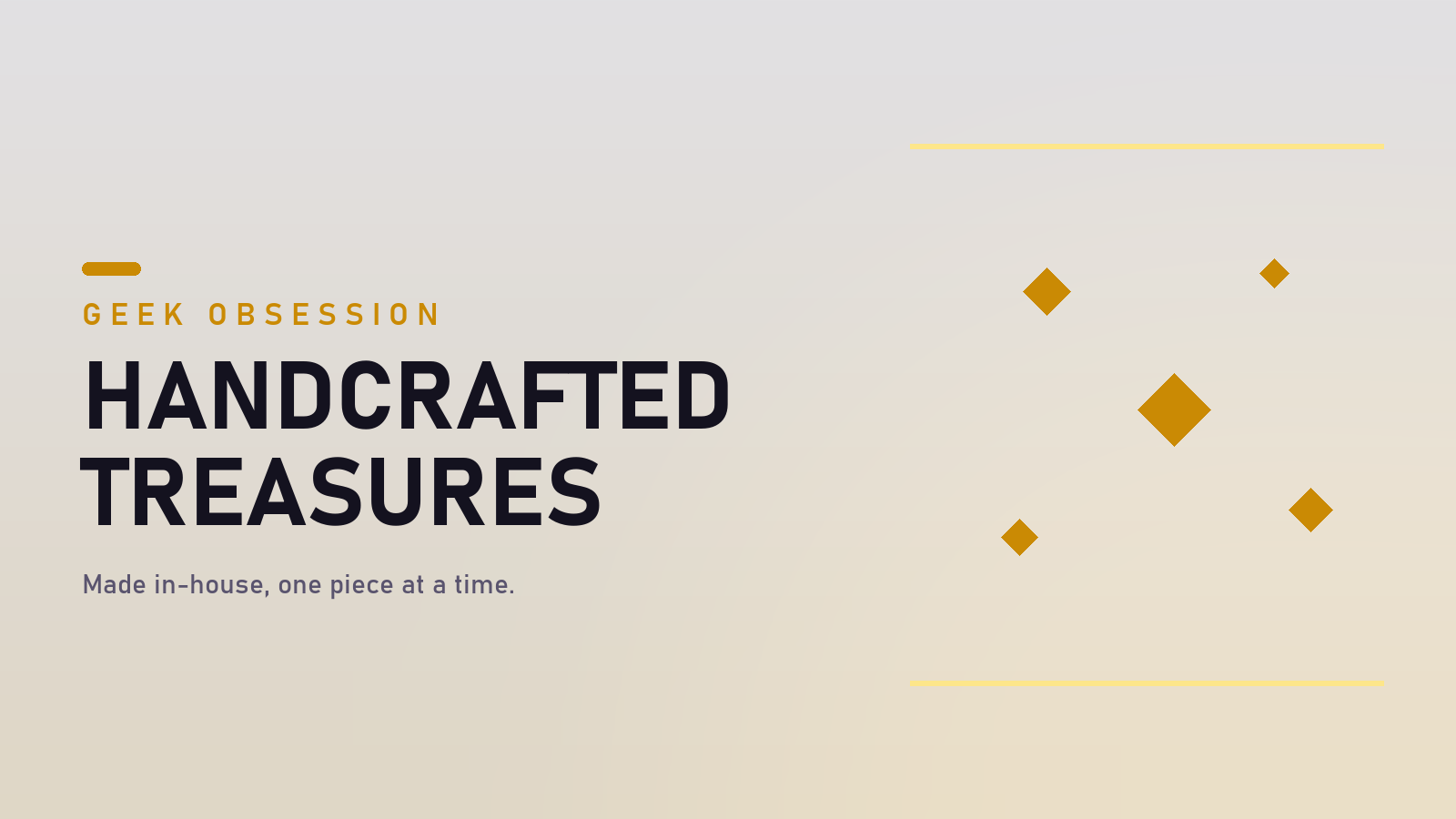 Handcrafted Treasures — handmade geek goods by Geek Obsession