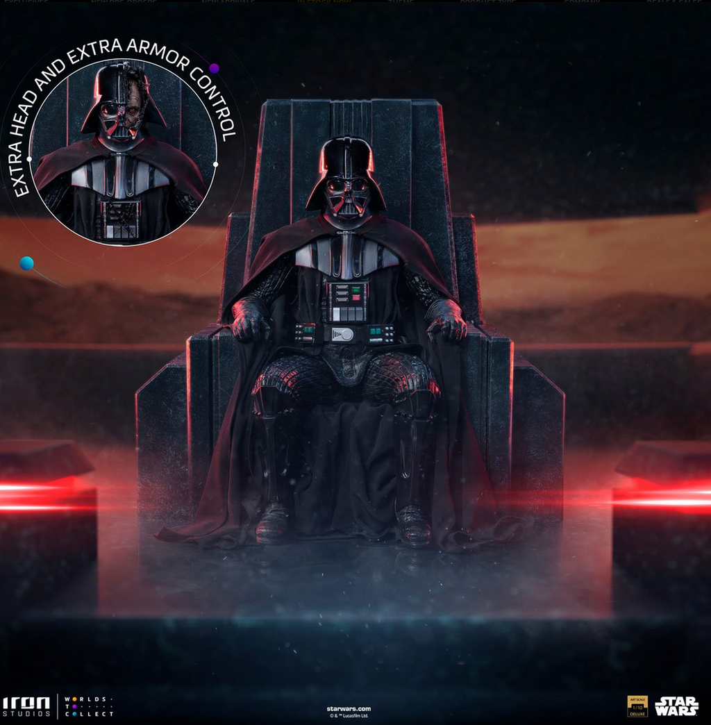 Star Wars: Obi-Wan Kenobi Darth Vader on Throne 1:10 Art Scale Limited Edition Statue