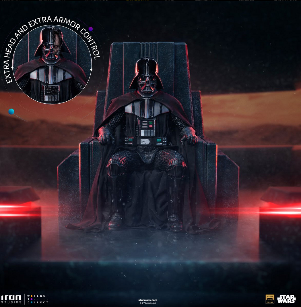 Star Wars: Obi-Wan Kenobi Darth Vader on Throne 1:10 Art Scale Limited Edition Statue